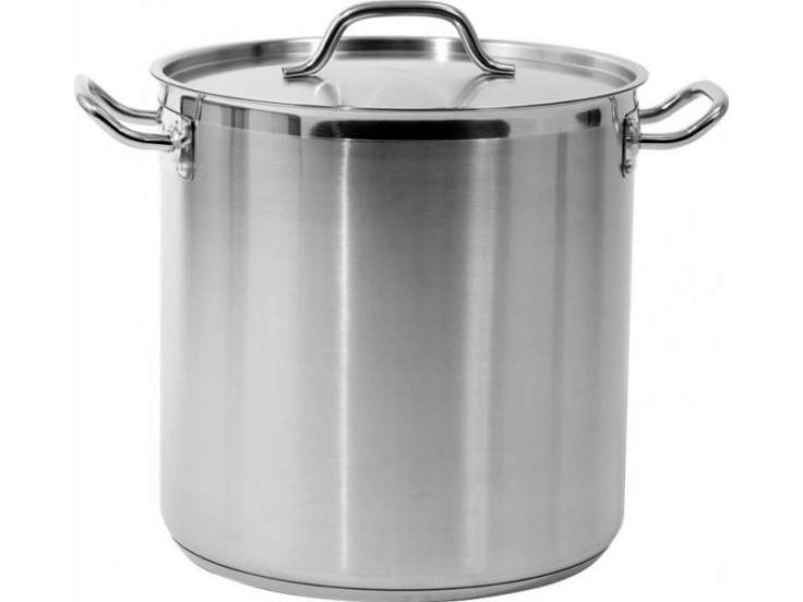 Hoher Topf Mit Deckel Aus Edelstahl 32X32 Cm, 25,7 L