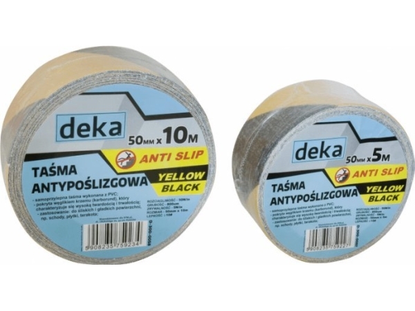 Bilde av Deca Anti Slip Tape Gul-B50mm*10M Sort/Gul