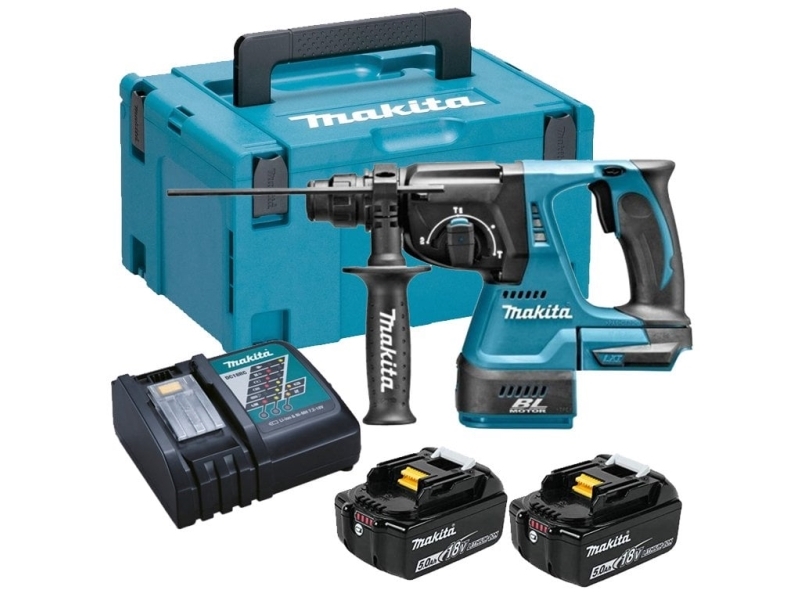 Makita Sds-Plus 18V 2J 2 X 5.0Ah Bldc-Bohrhammer Dhr242rtj