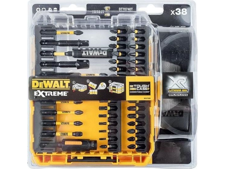 Dewalt 38 Stk. Bit-Sæt 1/4 "Impact Torsion Extreme, Small Tough Case +, Dewalt [Dt70740t-Qz] + Briller