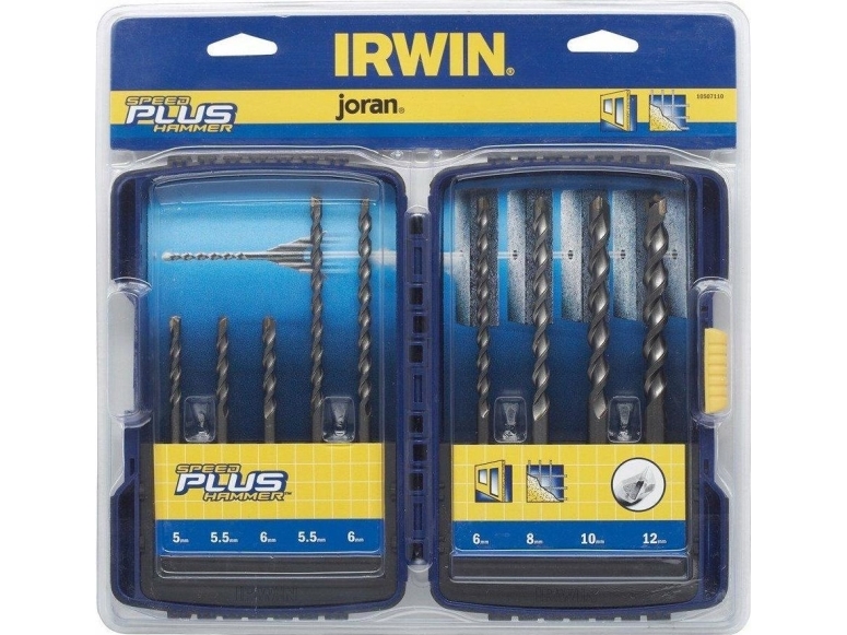 IRWIN HAMMARBOR SET SDS+ 10STK5/5 .5/6.0 mm x110, 5.5/6/8/10/12 x160mm | Verktyg för elektricitet - Diverse verktyg för elektricitet | GameStuff