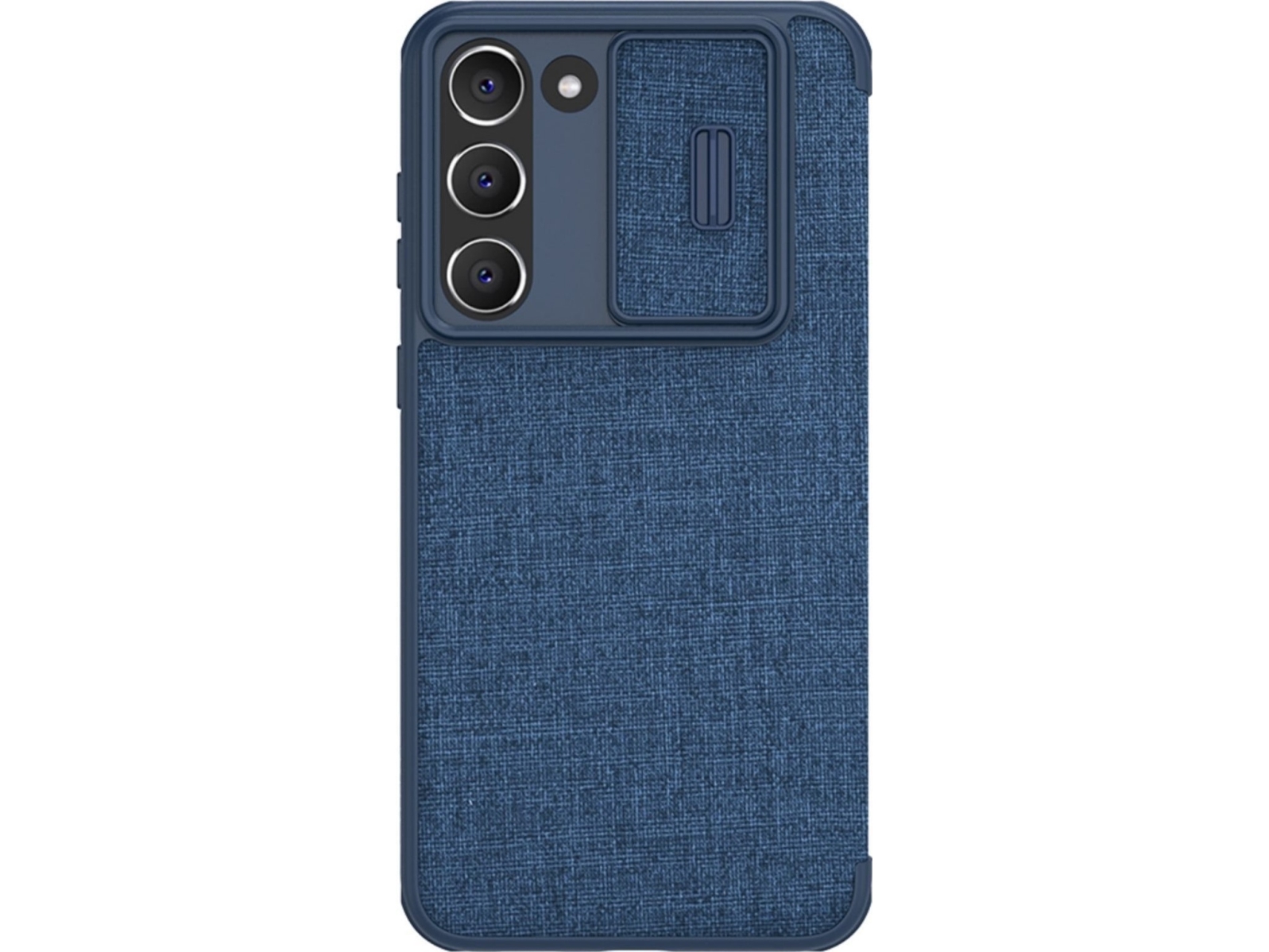 Nillkin Nillkin Qin Cloth Pro Fodral Samsung Galaxy S23 Flip Cover Kameraskydd Blå