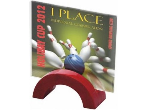 Victoria Sport Glastrofæ med LuxorJet-farvetryk, gravering og blækfyldning