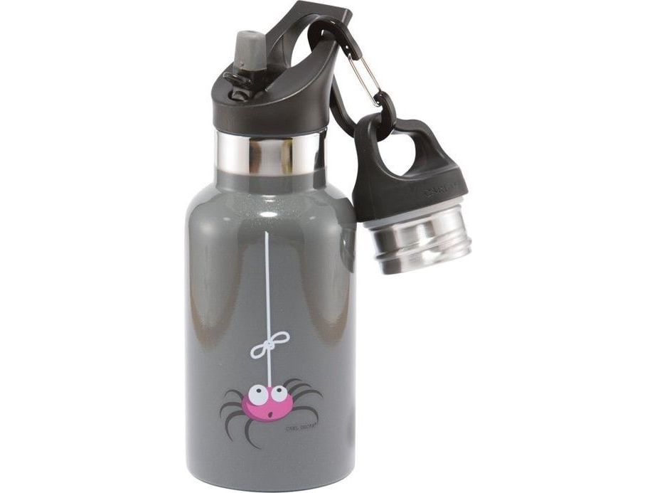 Billede af Carl Oscar Carl Oscar Carl Oscar Temp Bottle - Termoflaske Med Sugerør I Rustfrit Stål Grå - Spider
