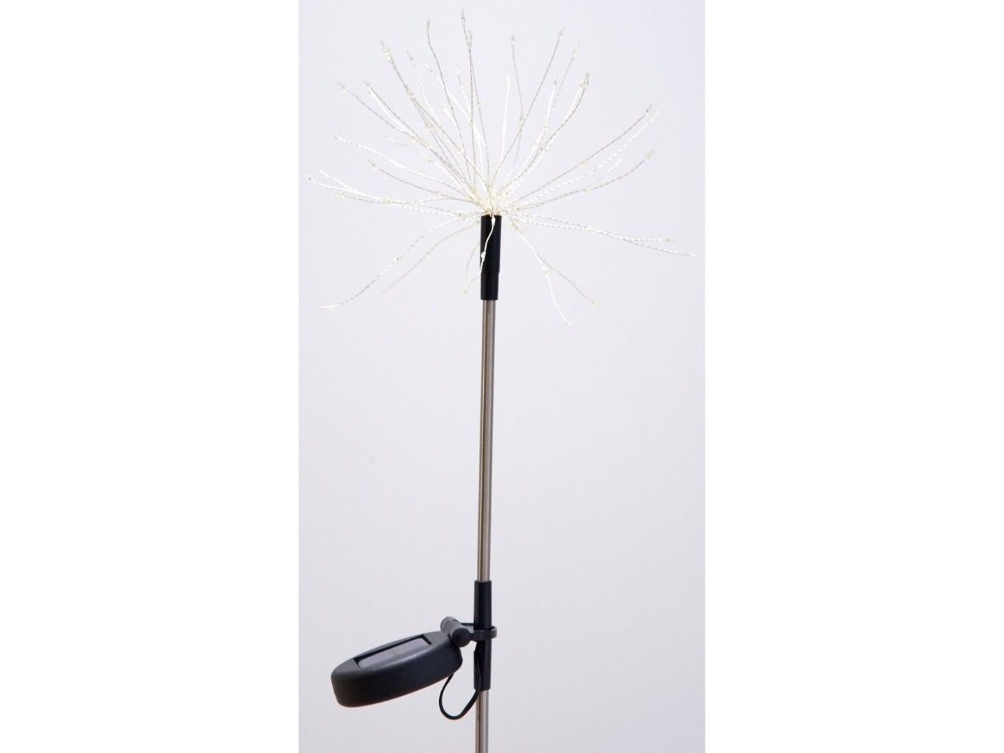 Saska Garden solcellelampe dundrende løv/olie-lignende fyrværkeri Firework 90 LED, inox