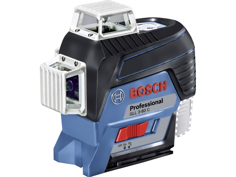 Bosch GLL 3-80 C Professional, 30 m, 0,2 mm/m, 4°, 120 m, Horisontell / Vertikal, Röd | Verktyg & Verkstad - För verkstaden - Lasermätare | GameStuff