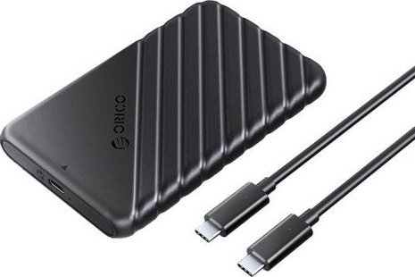 Orico 2,5" Hdd-/Ssd-Gehäuse, 6 Gbit/S, Usb-C 3.1 Gen1 (Schwarz)