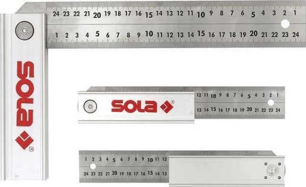 SOLA JUSTERBAR FIRKANT QUATTRO 250x170mm