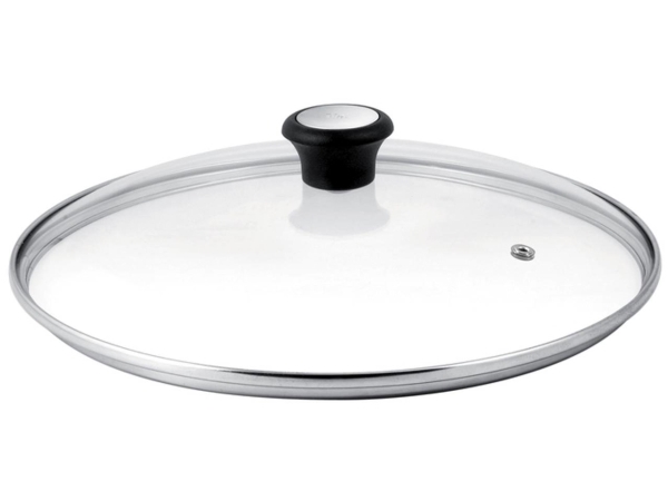 Grydelåg i glas 24 cm - Tefal, transparent