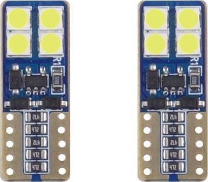 AMiO LED CANBUS 8SMD 2835 T10e (W5W) White 12V/24V | Bilvård & Biltillbehör - Belysning | GameStuff