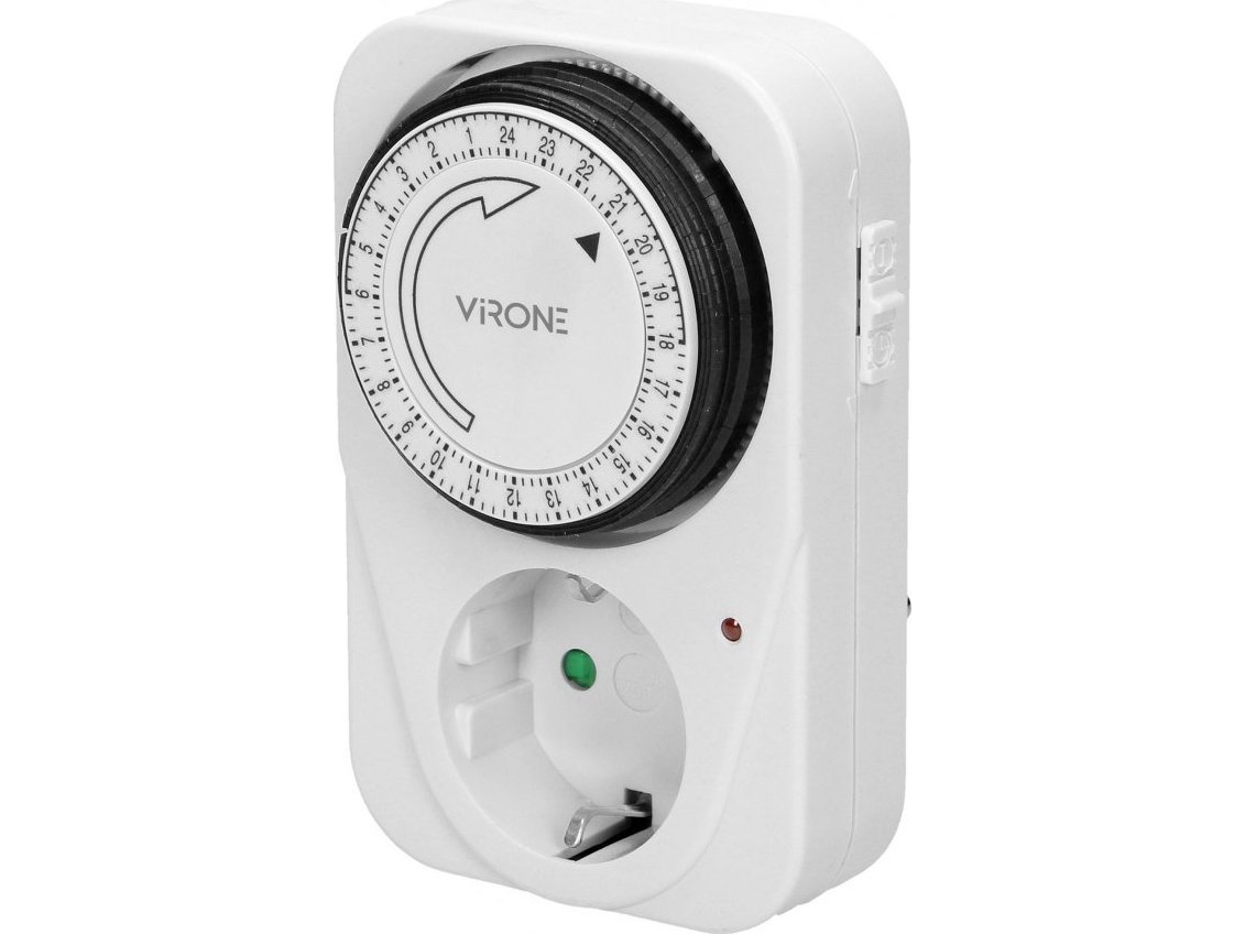 Orno Mekanisk timer, max. 3500 W, schuko | EL Artiklar - Andra EL - Dygnsklocka & Strömförbrukningsmätare | GameStuff