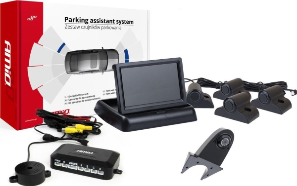 AMiO pysäköintianturit tft02 4.3 kameralla hd-502-ir 4 anturia lajitella kuorma-auto