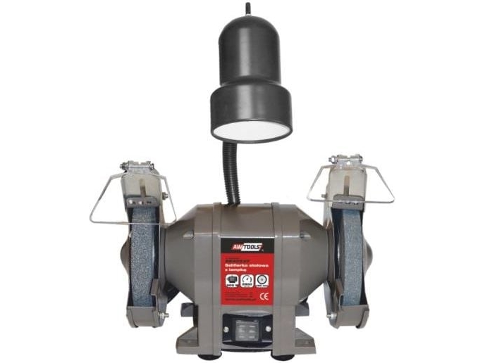 AWTOOLS bænksliber 150 mm / 300 W med lampe