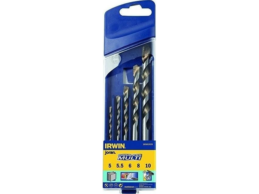 Irwin Universal Cordless Multi-Driller Component 5Pcs 5, 5.5, 6, 8, 10 Mm
