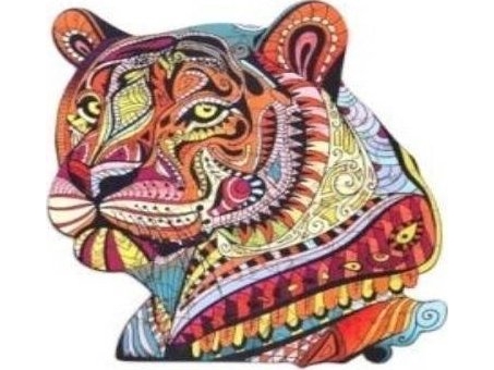 Puzzleok Holz Öko-Puzzle 73 Geheimnisvoller Tiger A4