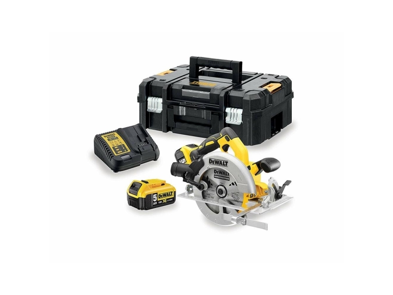DeWALT DCS570P2-QW, Metall, Plast, Tr&auml;, Silver, Gul, Aluminium, 18,4 cm, 5500 RPM, 1,6 cm