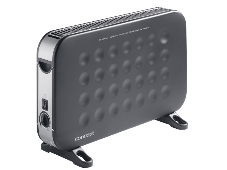 Concept Ks3014bc Blæser Med Elektrisk Områdevarmer Indendørs Gulv Sort 2000 W 750 W