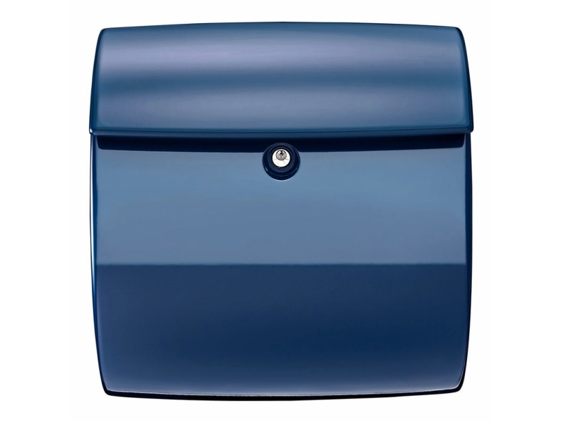 Billede af Burg-Wächter Piano 886 Marine Blue, Vægmonteret Postkasse, Plast, Blå, Vandret, Nøgle, 1 Stk