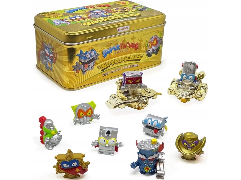 Figure Magic Box Super Zings Things Golden Tin 9 Figures Series 3