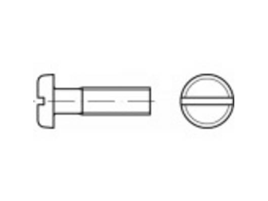 Toolcraft 104501 Skruer Med Fladt Hoved M4 8 Mm Kærv Din 85 Stål Galvaniseret 200 Stk