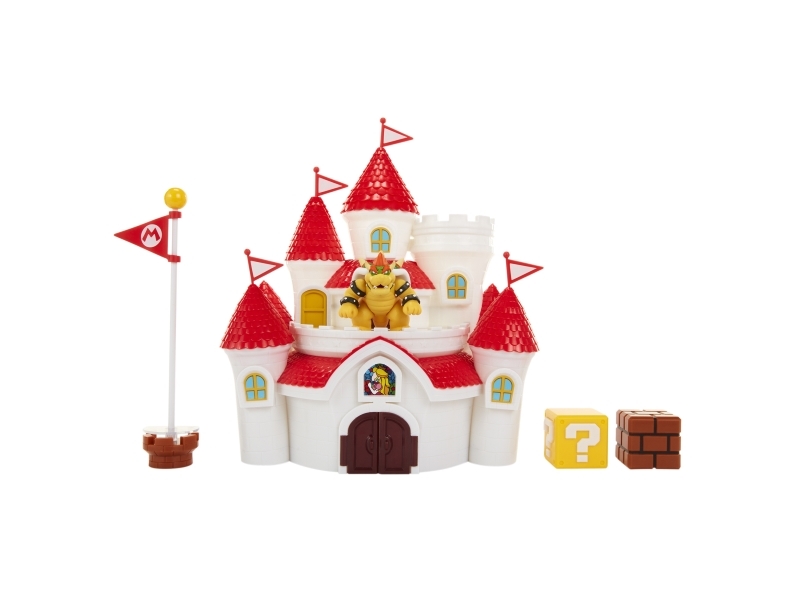 JAKKS Pacific Nintendo Deluxe Mushroom Kingdom Castle, slott, 3 år, flerfärgad, plast | Alla Playmobil | GameStuff