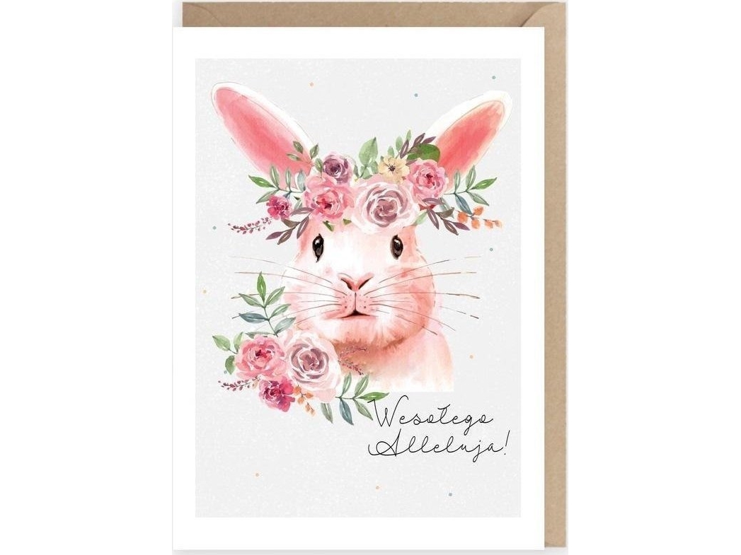 Cardie Hare tervehdyskortti, ekologinen kirjekuori K096