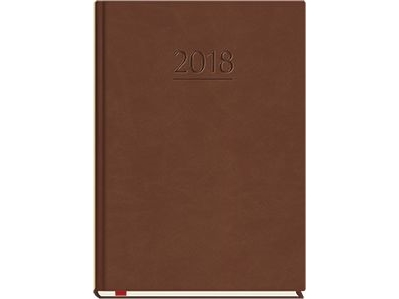 A5 populær dagbog, brun (T-209V-S2)