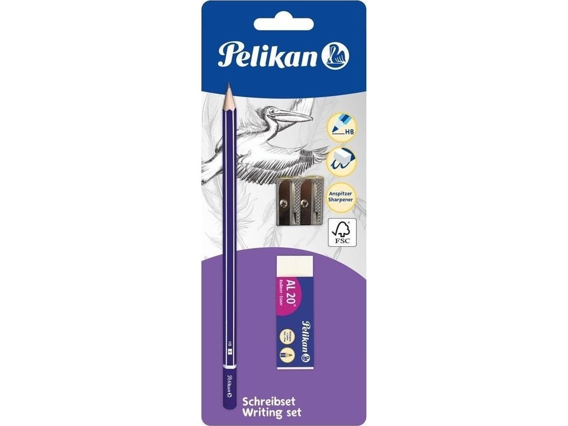 Pelikan blyant med spidser og viskelæder