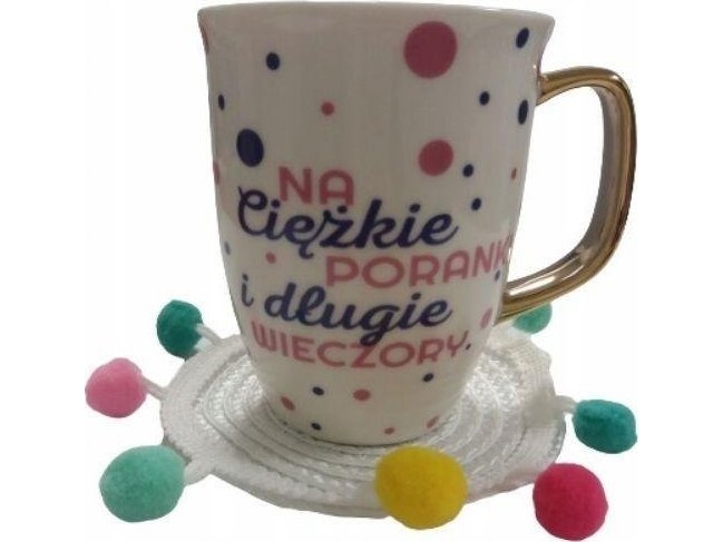 Mug With Base With Pom-Poms