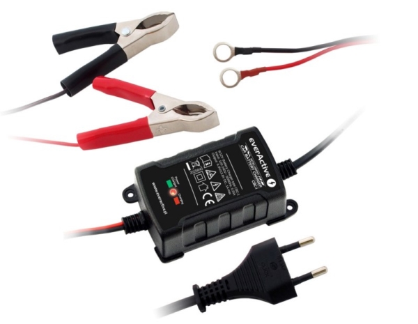 Biladdare everActive CBC1 6V/12V | Bilvård & Biltillbehör - Säkerhetsutrustning för Bilen - Batteri underhåll | GameStuff