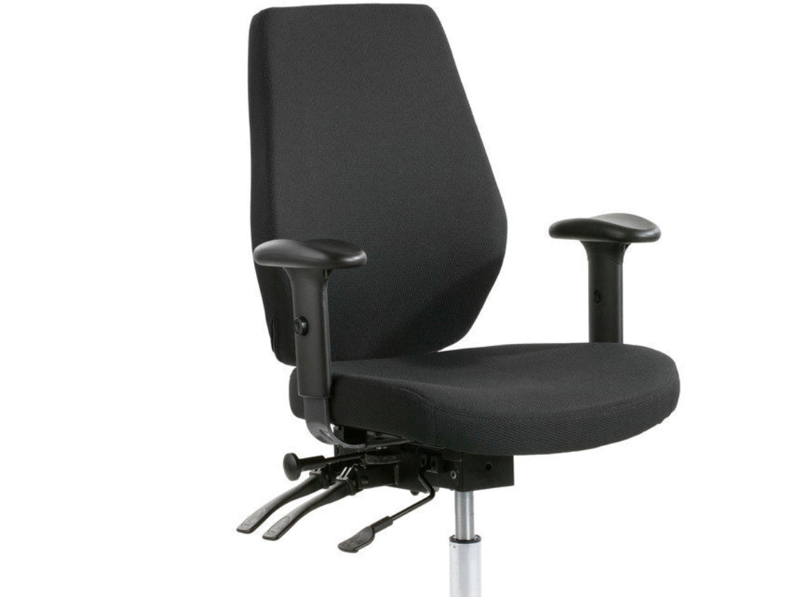 Toplux Optimum N kontorstol, sort