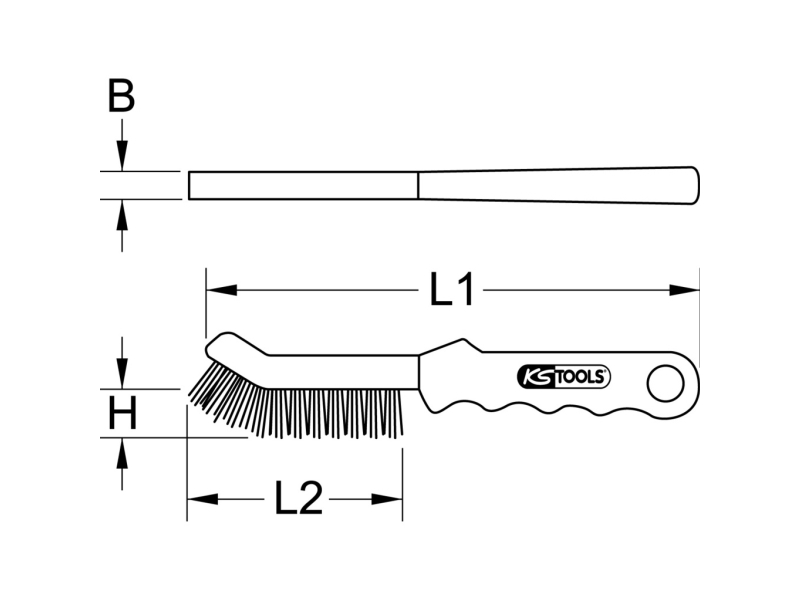 Ks Tools 201.2335 Trådbørste Messing 1 Stk