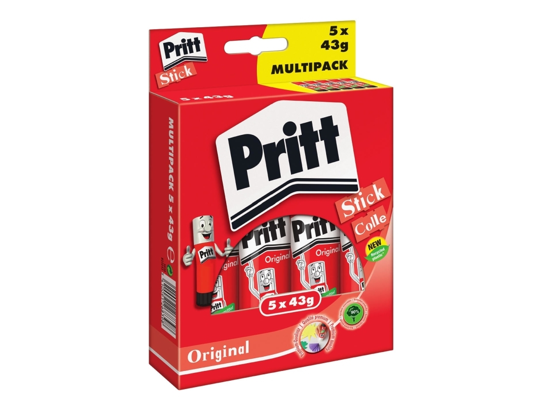 Pritt Original limstift 43 g - multipack med 5 st. | Kontorsmaterial - Lim - Limstift | GameStuff