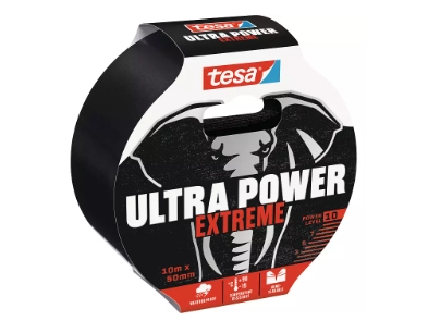 Tesa Ultra Power Extreme, Schwarz, Reparatur, Pet-Filz, Gummi, Metall, Pvc, Rau, Weich, 10 M