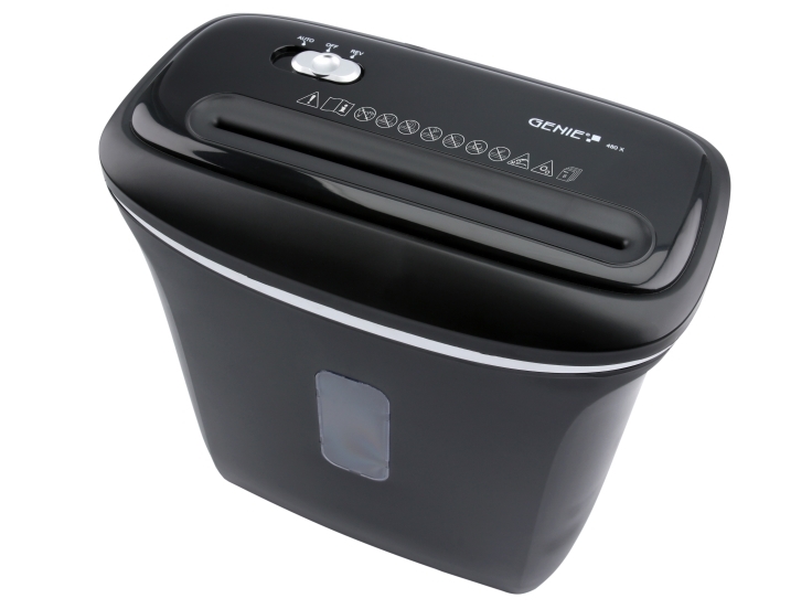 Genie 480 X, Kreuzschreddern, 4 X 35 Mm, 8 Blätter, 72 Db, Schwarz, 322 Mm