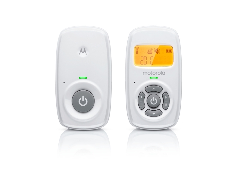 Billede af Motorola Am24, Dect Babytelefon, 300 M, Hvid, Ravfarvet, Batteri