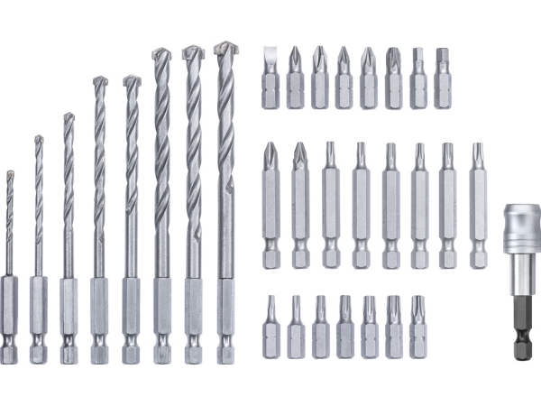 kwb Bit and Drill Bit Box, Borr, Borrsats, Högerrotation, 50 mm, Kalksten, Sten, Silver | Elverktyg - Tillbehör - Diverse Borr | GameStuff