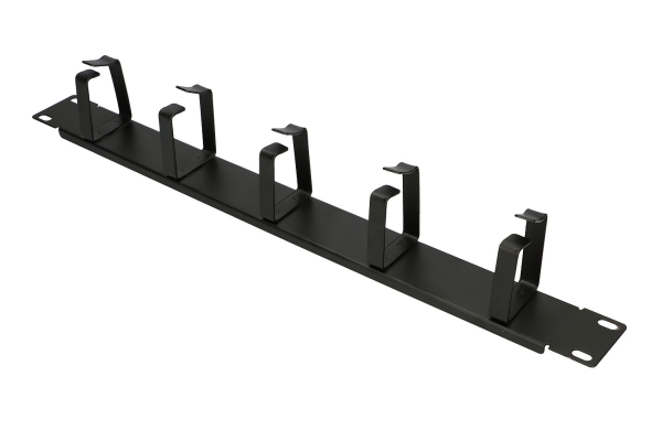 Extralink Kabelorganizer 6001 Schwarz, Kabelmanagementtafel, Stahl, Schwarz