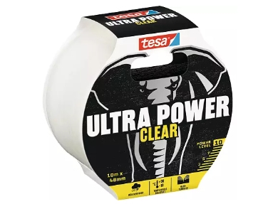 Tesa Ultra Power, Transparent, Reparatur, Polypropylen (Pp), Metall, Pvc, Rau, Weich, 35 N/Cm