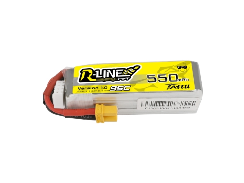 Tattu Taa5503s95xt3, 550 Mah, Lithium Polymer (Lipo), 11,1 V, Schwarz, Rot, Weiß, Gelb, 1 Stück(E), Hoch