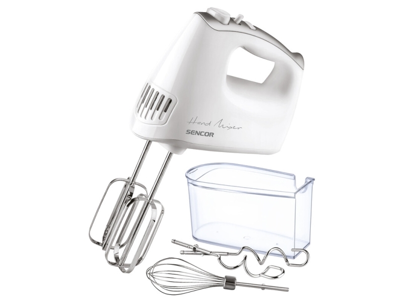 Sencor Shm 5206Wh, Handmixer, Weiß, Kneten, Mixen, 1,2 M, Tasten, Leiter, 400 W