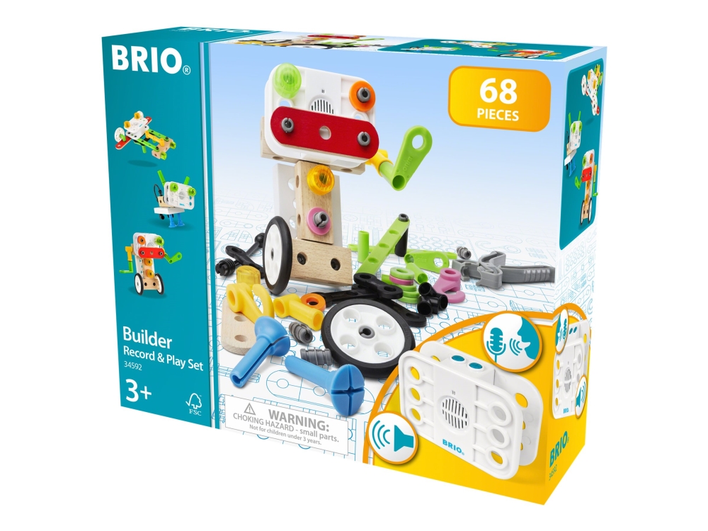 Brio 34592 Builder Legesæt Med Optager Og Afspiller