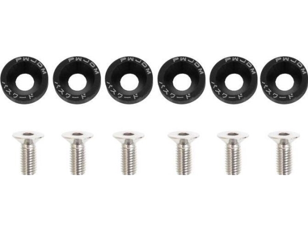 MTuning_F Universalskruer med skiver JDM 8mm sort