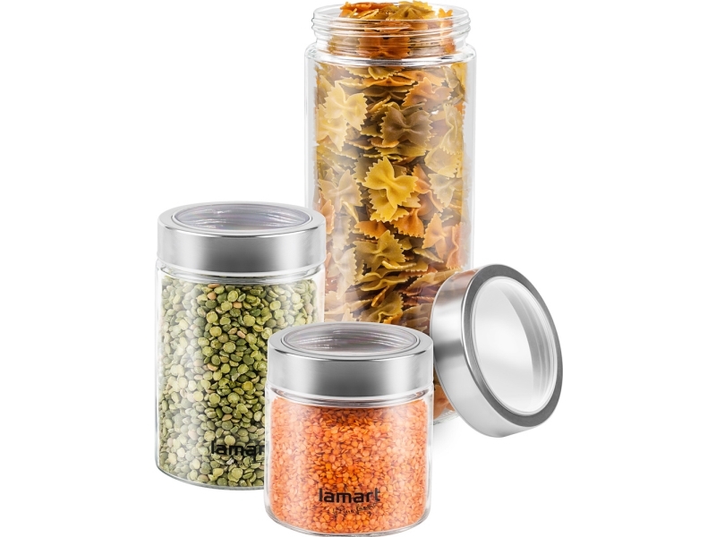 Lamart Lt6010, Sæt, Andet, 4,3 L, Rustfrit Stål, Transparent, Glas, Rustfrit Stål, 2200 Ml