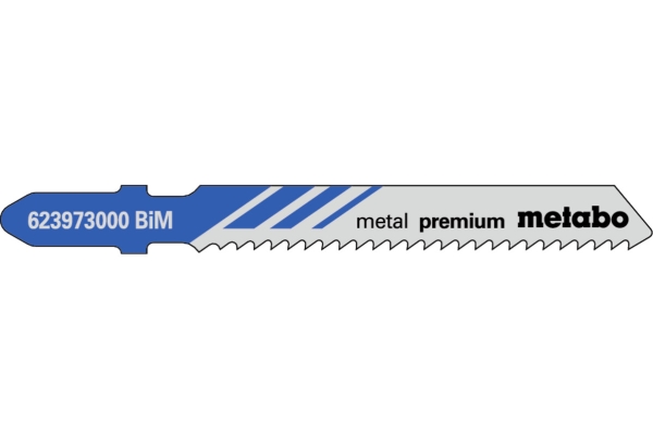 Metabo 623973000, Stiksavsklinger, Metal non-ferrous, Tin (mellemtyk), Bimetal, Blå, Grå, 5,1 cm, 2 mm