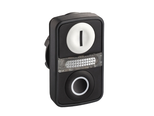 Schneider Electric ZB5, Knapp, Vit, Integral LED, IP66, IK05, 23 g | EL Artiklar - Elcentral - Tryckknapp & signallampa | GameStuff