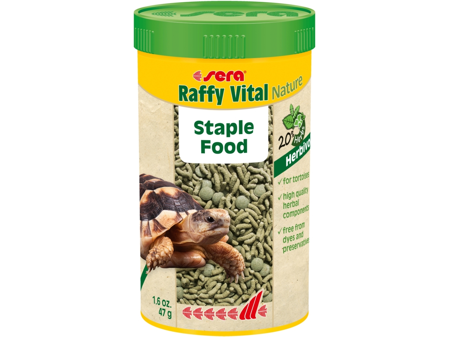 sera Raffy Vital Nature, Växtätande reptil, Sköldpadda, Universal, 250 ml, 47 g | Sällskapsdjur - Fisk & reptiler - Fisk & Reptil Mat | GameStuff