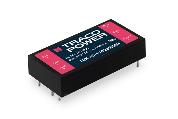 TracoPower DC/DC-muunnin, piirilevy 110 V/DC 24 V/DC 1666 mA 40 W Lähtöjen määrä: 1 x