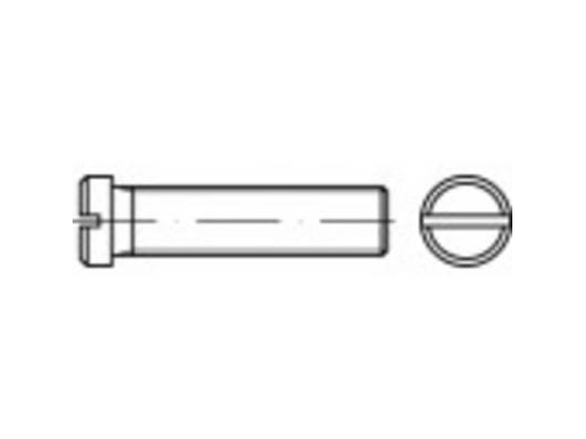Toolcraft 118877 Skruer Med Fladt Hoved M5 12 Mm Kærv Din 920 Stål 100 Stk