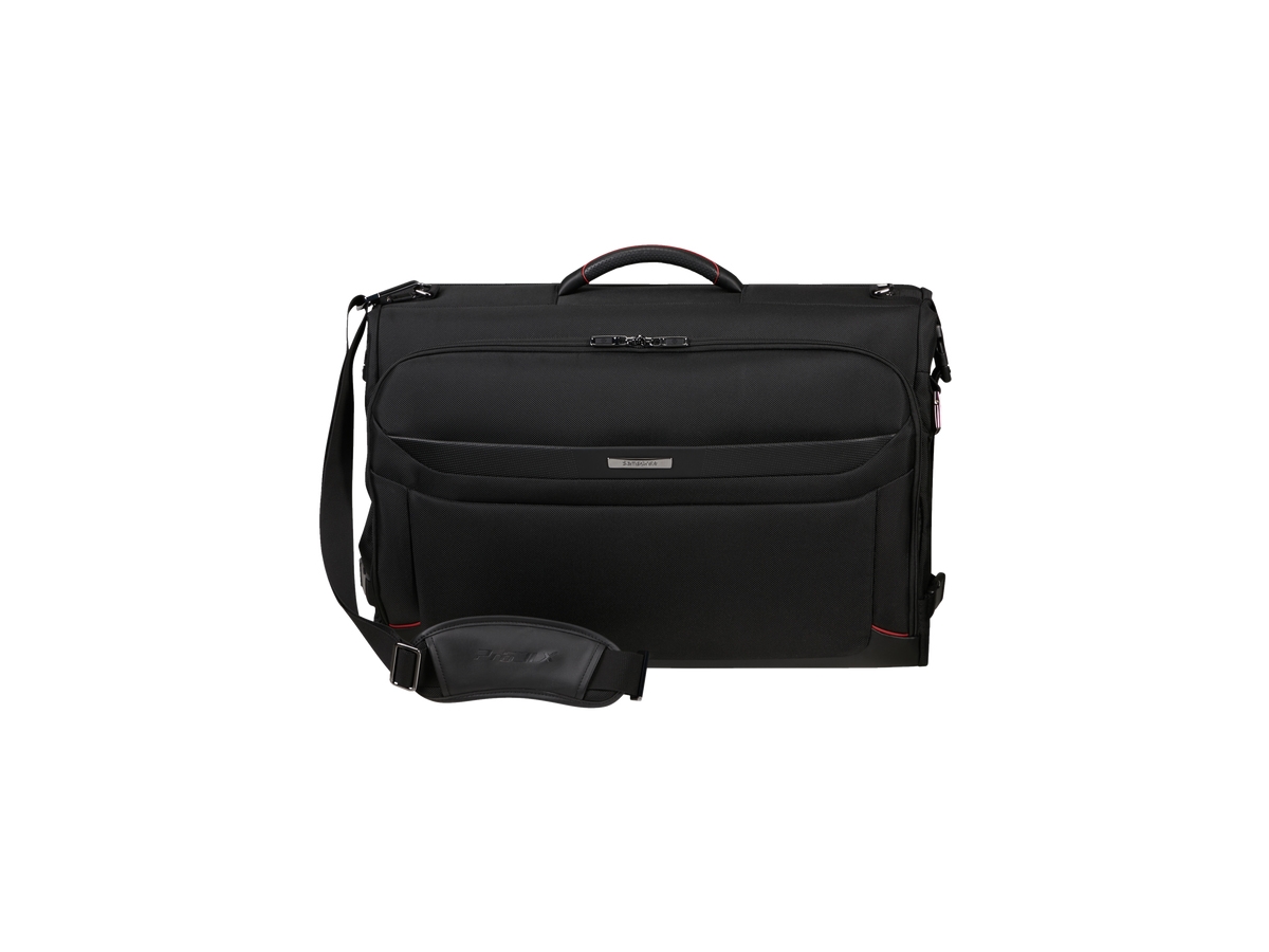 Samsonite Pro-Dlx 6, Mand, Skuldertaske, Sort, Lynlås, Sort, Monokromatisk